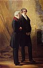 Peel Paintings - Arthur Wellesley, 1st Duke of Wellington with Sir Robert Peel by Franz Xavier Winterhalter